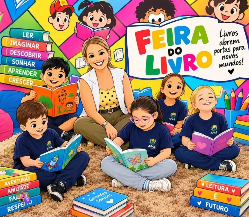 Alunos da APAE participam da Feira do Livro