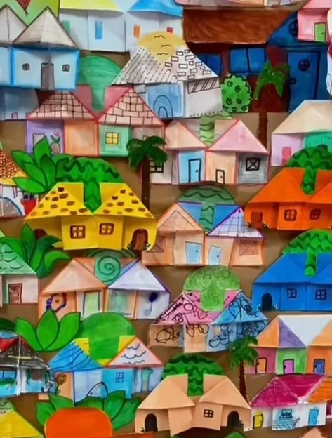 Alunos Realizam Trabalho Inspirados na obra Morro da Favela (1924)